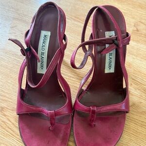 Manolo Blahnik Women's Red Sandals